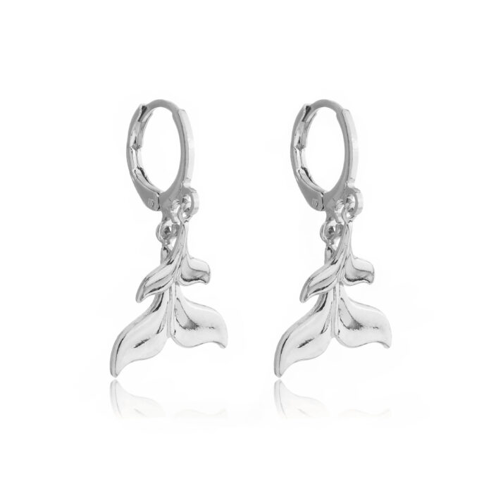 Brinco Argolinha Caudas Sereias Encantada Banhado a Ouro 18k