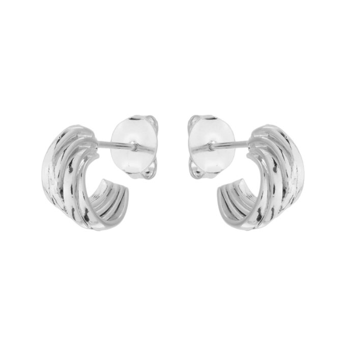 Brinco Argolinha Tripla Banhado a Ouro 18k
