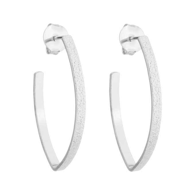 Brinco Argola Oval Banhado a Ouro 18k
