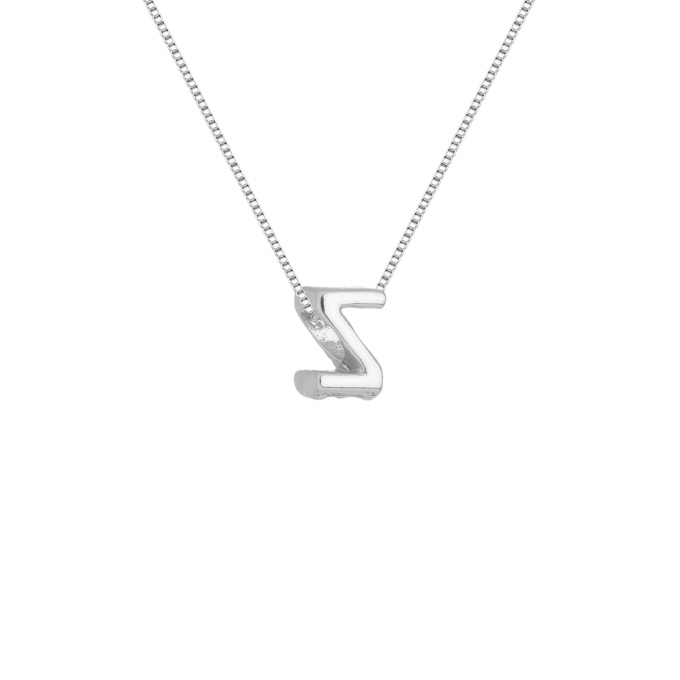 Colar Pingente Letra Z Banhado a Ouro 18k