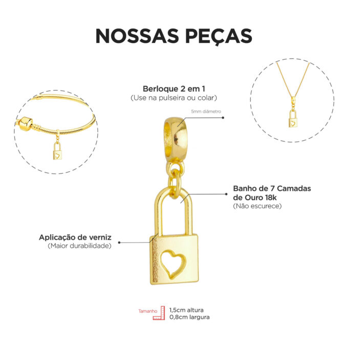 Colar Pingente Love Banhado a Prata 925