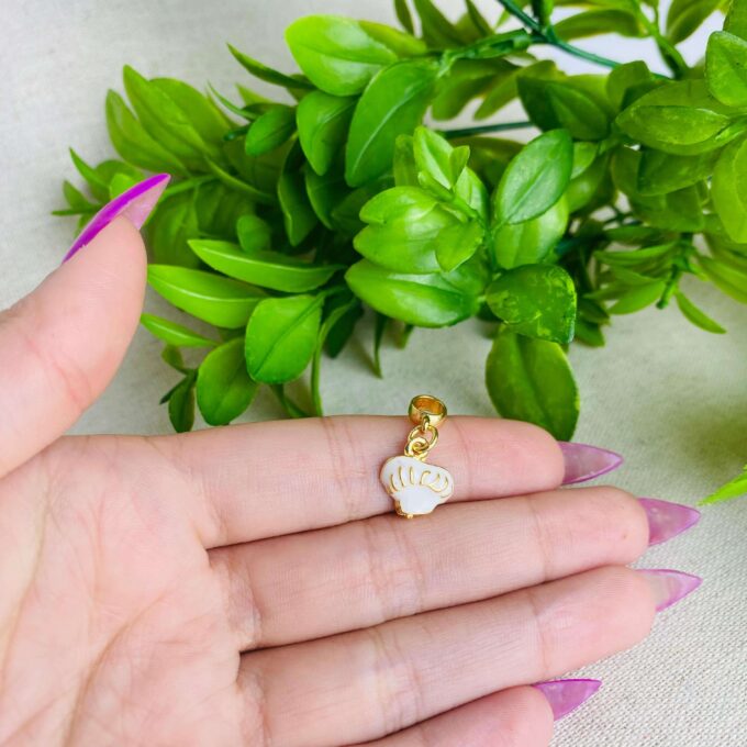 Berloque Chapéu Gastronomia Banhado a Ouro 18k