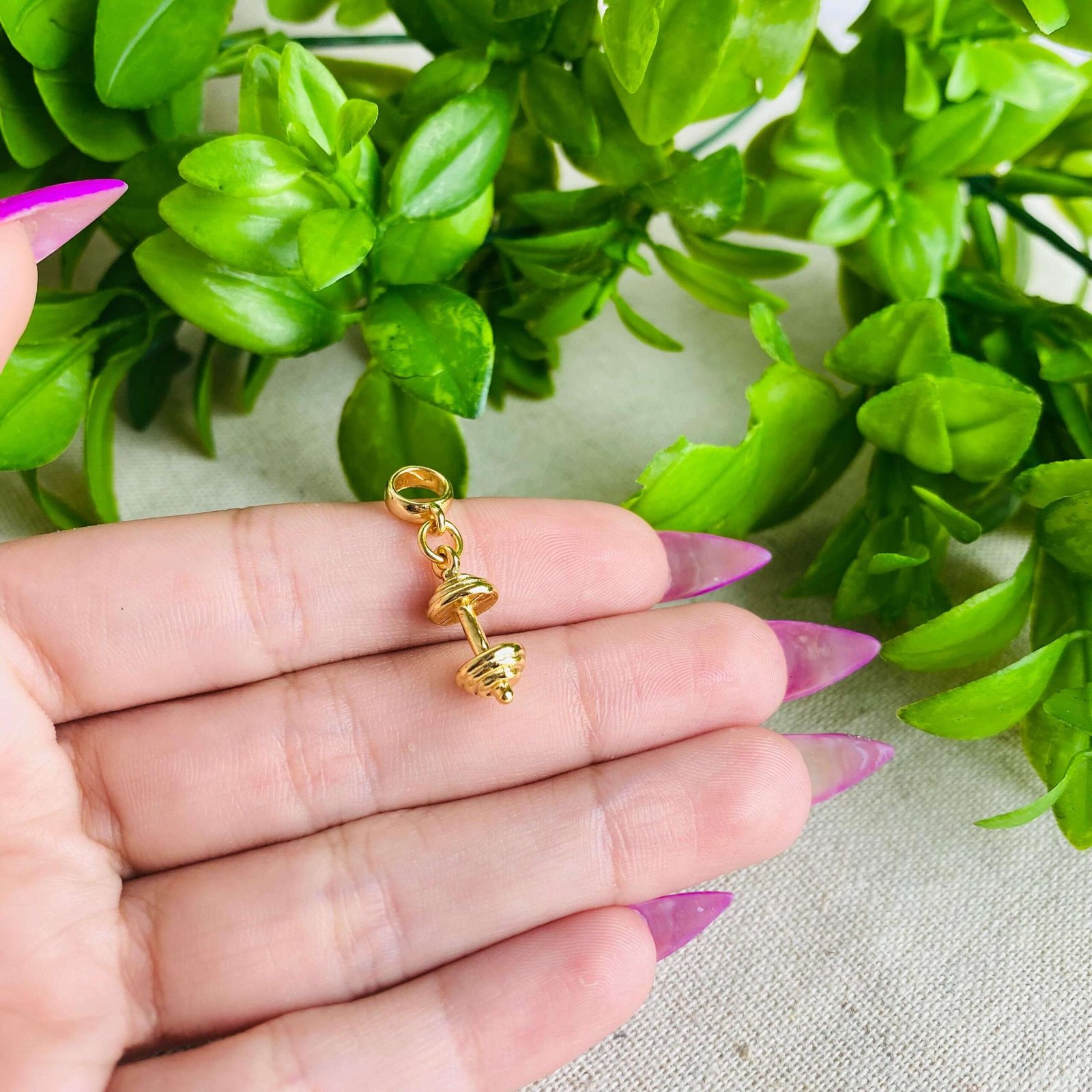 Berloque Supino Academia Banhado a Ouro 18k