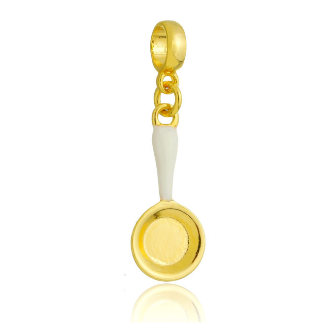 Berloque Frigideira Banhado a Ouro 18k