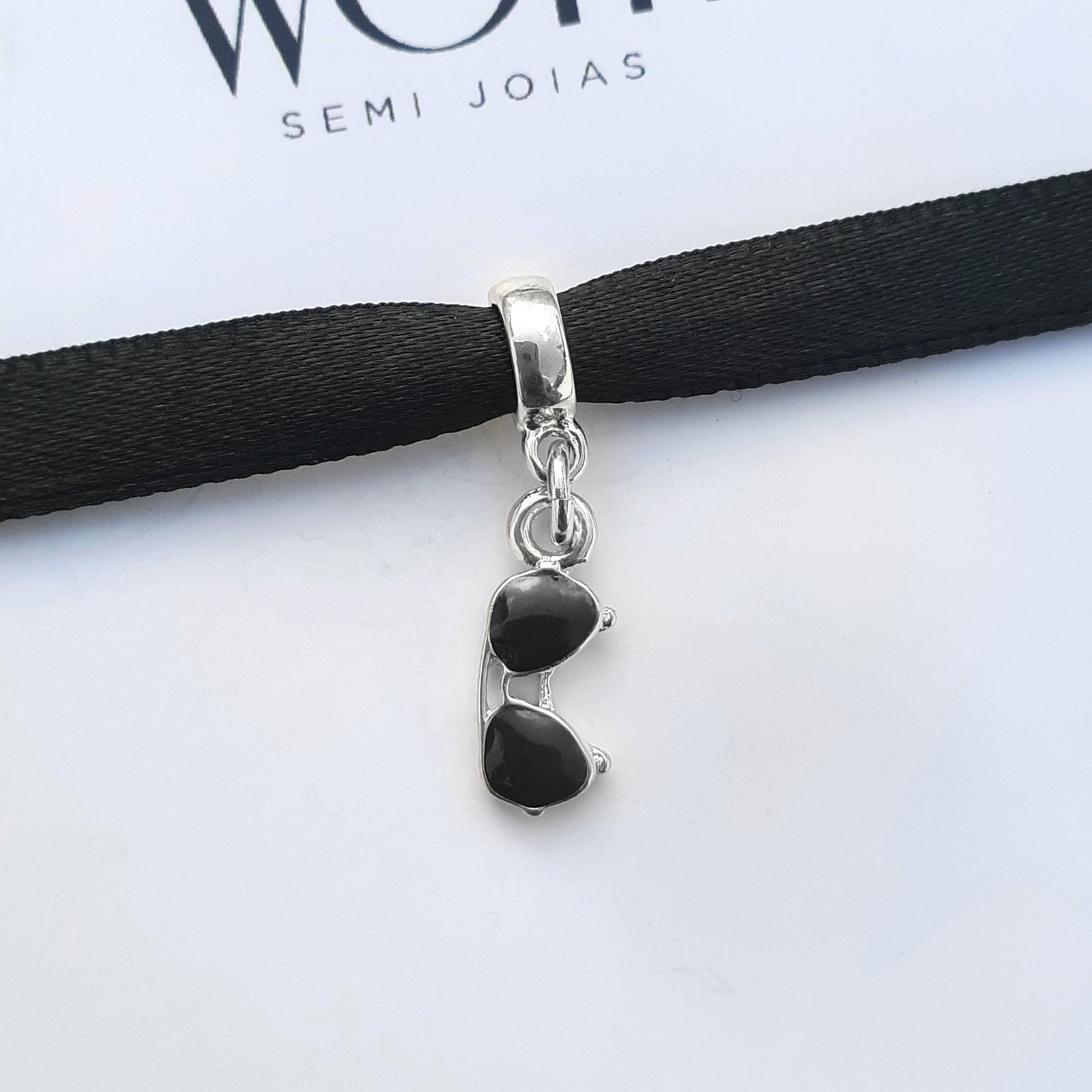 Berloque Óculos de Sol Banhado a Prata 925