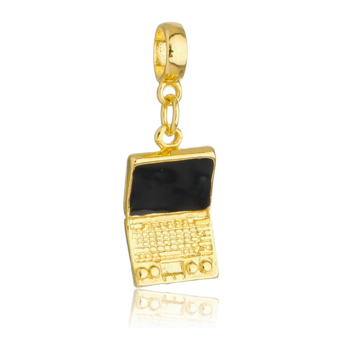 Berloque Notebook Banhado a Ouro 18k