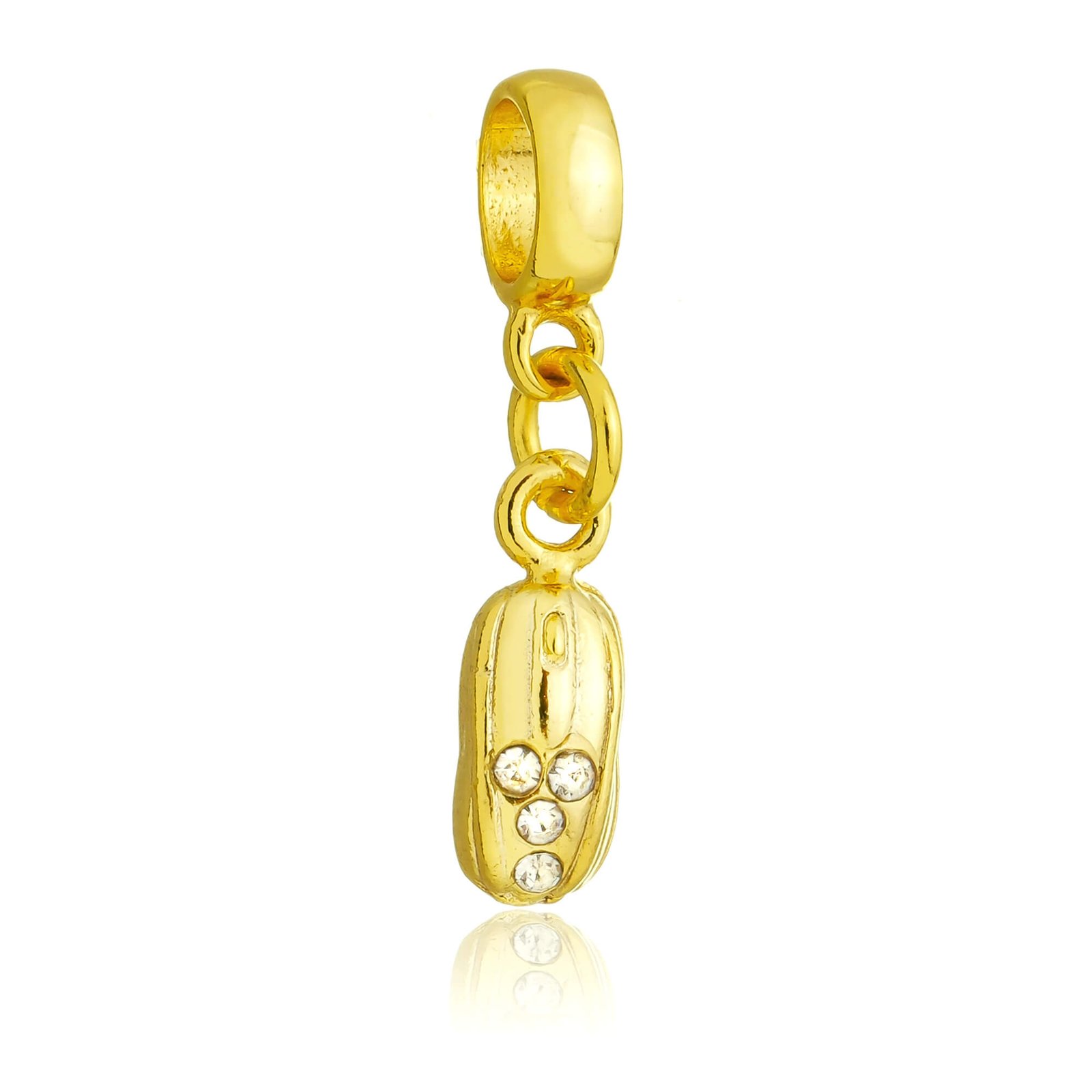 Berloque Mouse Banhado a Ouro 18k