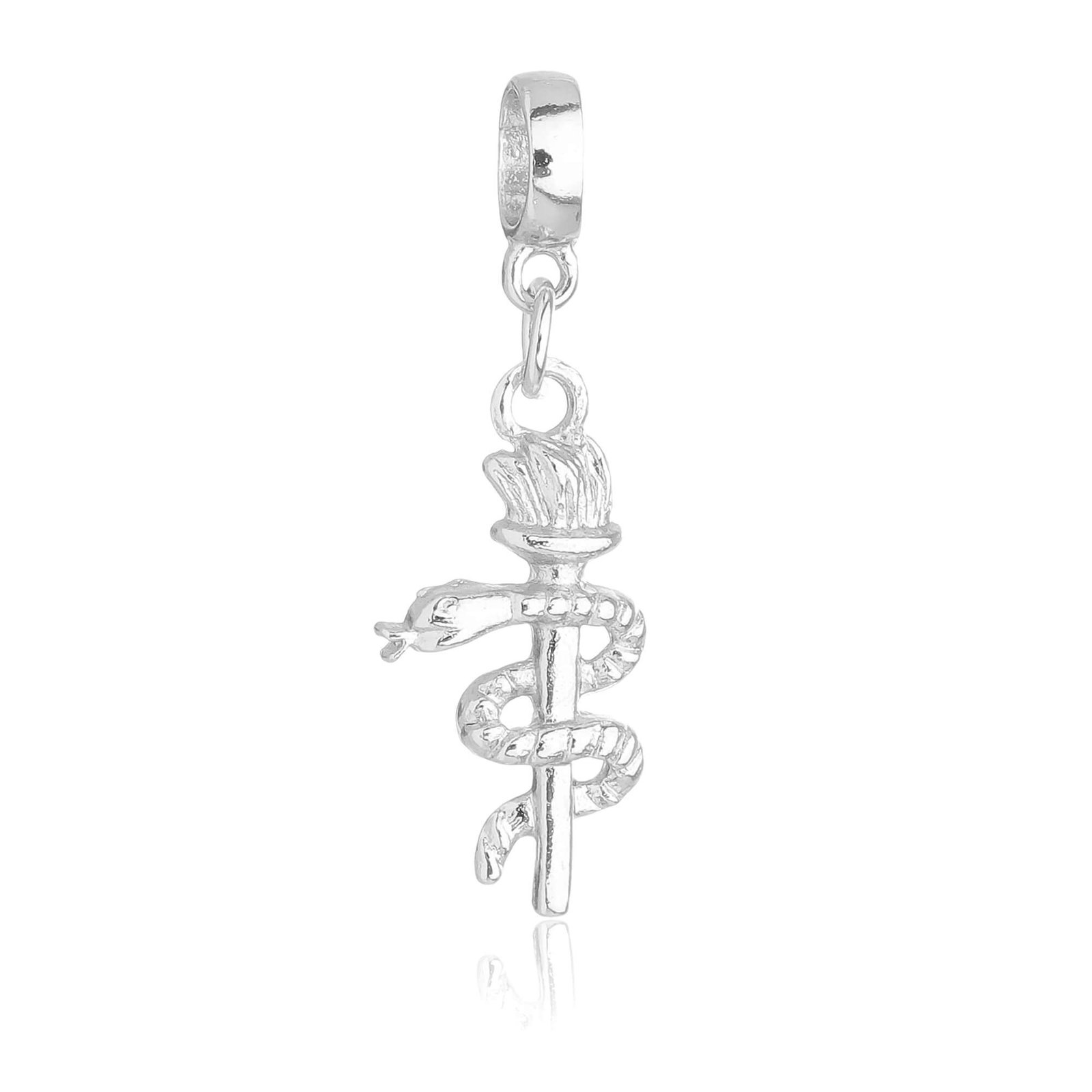 Berloque Profissão Odontologia Dentista Banhado a Prata 925