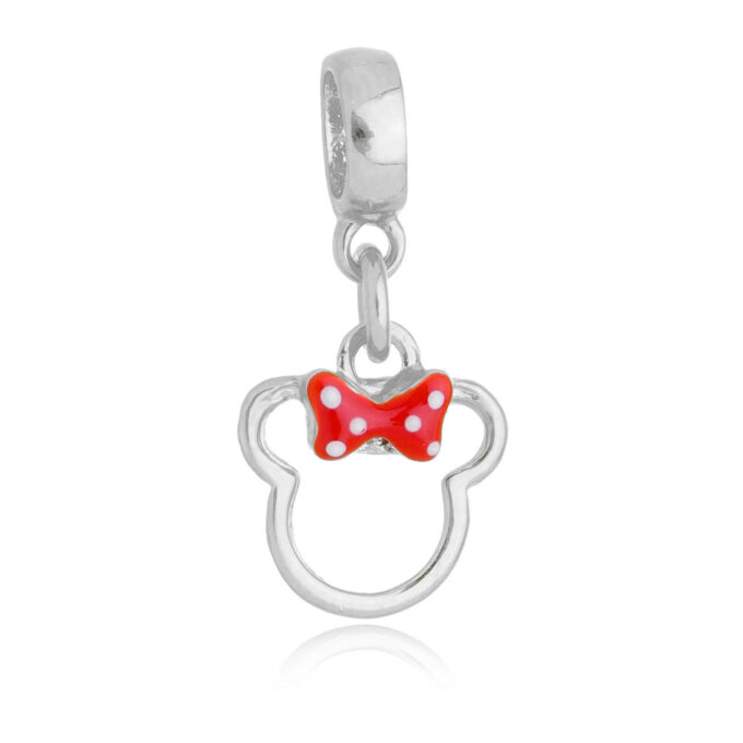 Berloque Minnie Disney Banhado a Prata 925