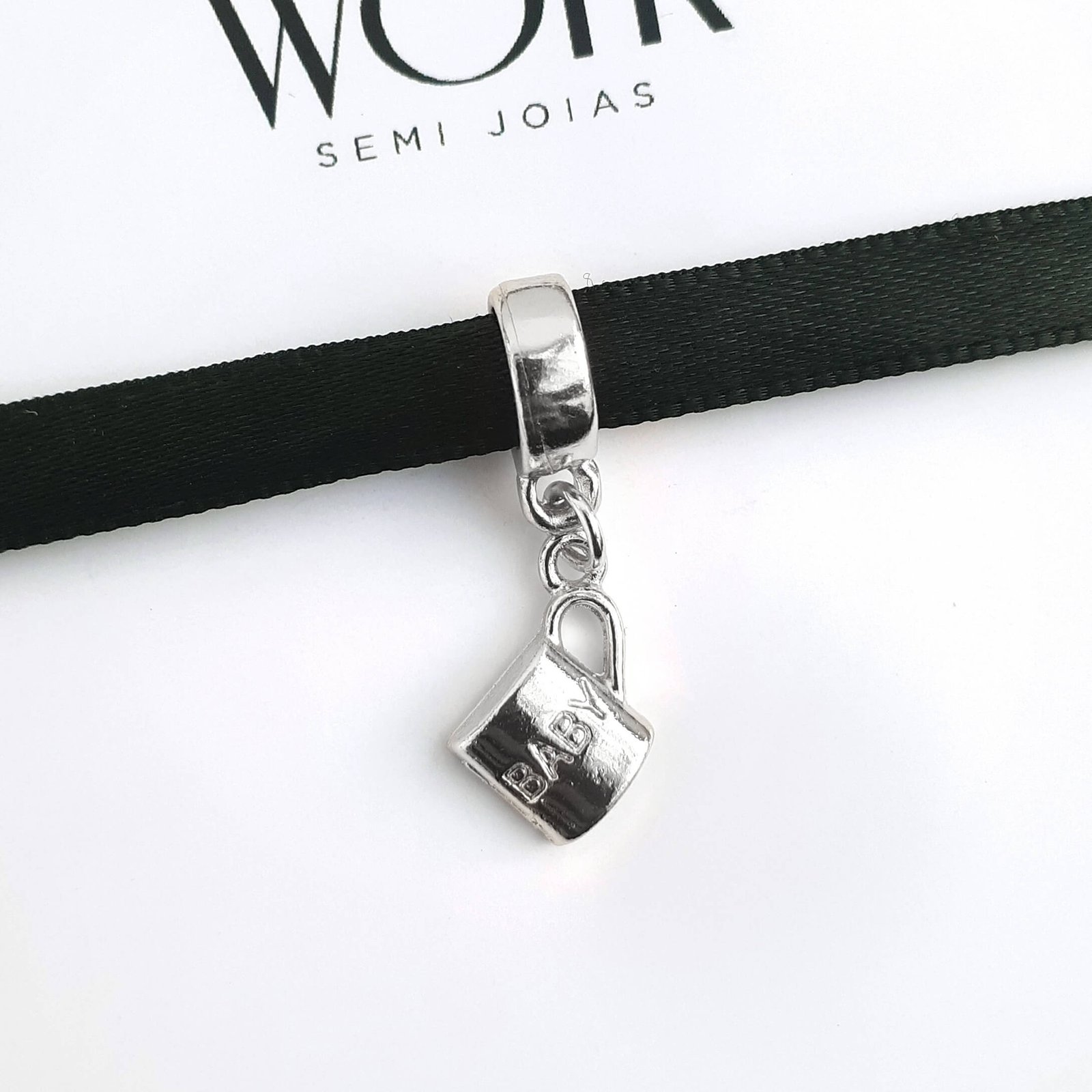 Berloque Canequinha Baby Banhado a Prata 925