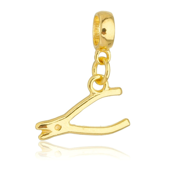 Berloque Alicate Manicure Banhado a Ouro 18k
