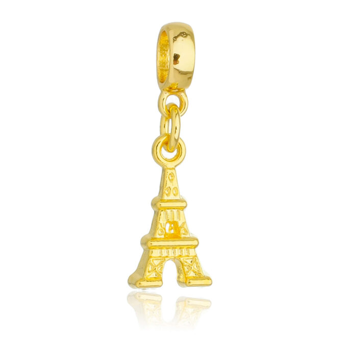 Berloque Torre Eiffel Banhado a Ouro 18k