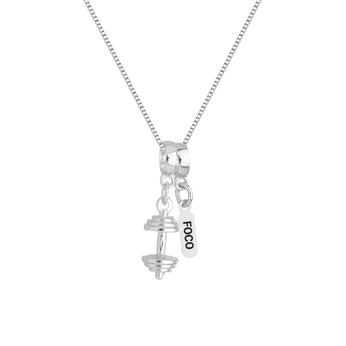 Colar Feminino Pingente Supino Academia Banhado a Ouro 18k