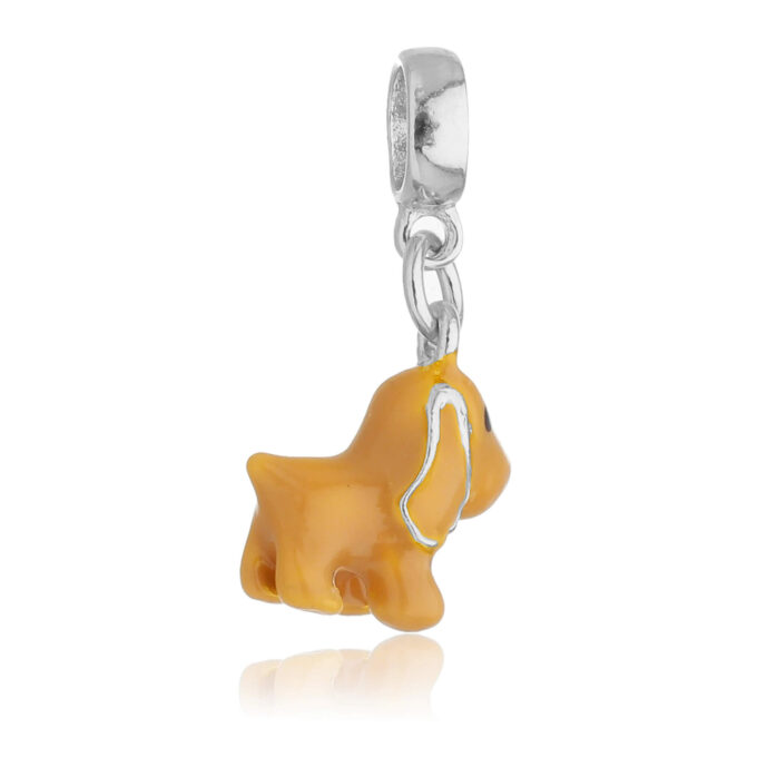 Berloque Cachorro Cocker Spaniel Banhado a Ouro 18k