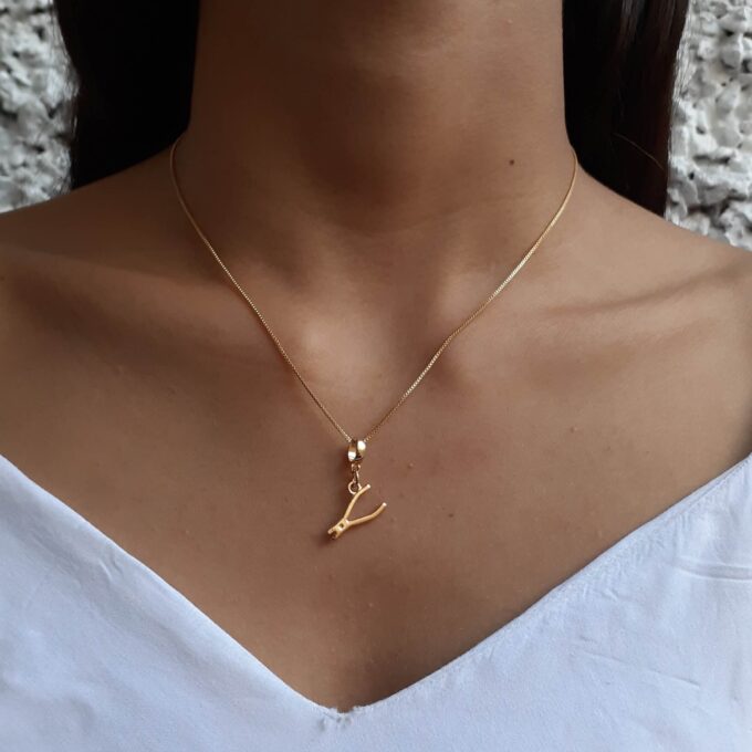 Colar Feminino Pingente Manicure Alicate Banhado a Ouro 18k
