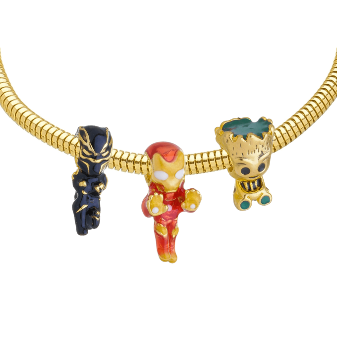 Pulseira Marvel Berloque Banhado a Prata 925 #2