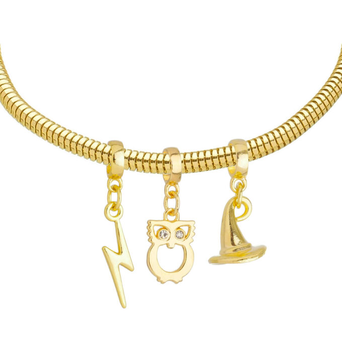 Pulseira Harry Potter Berloque Banhado a Prata 925