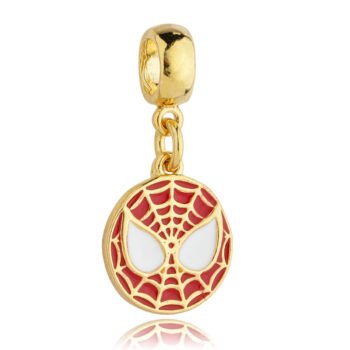 Berloque Homem Aranha Banhado a Ouro 18k