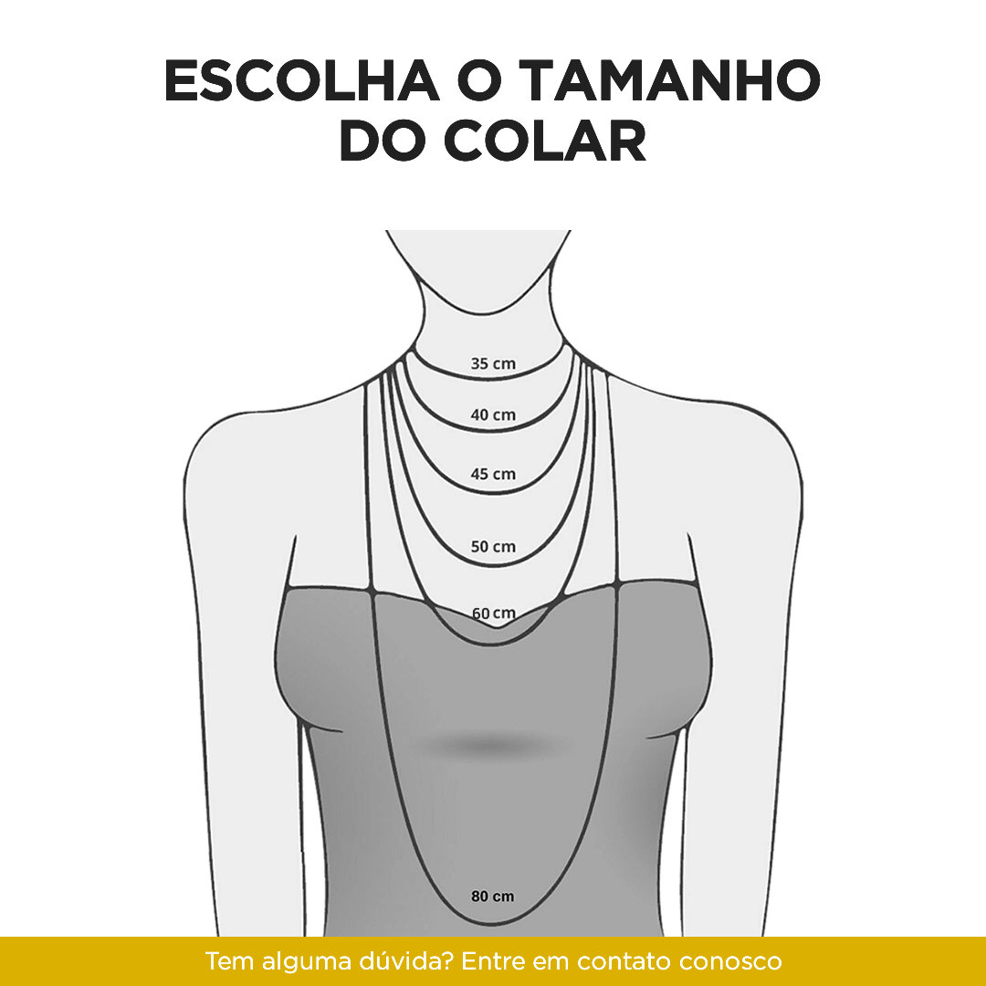 Colar Pingente Barbie Banhado a Ouro 18k