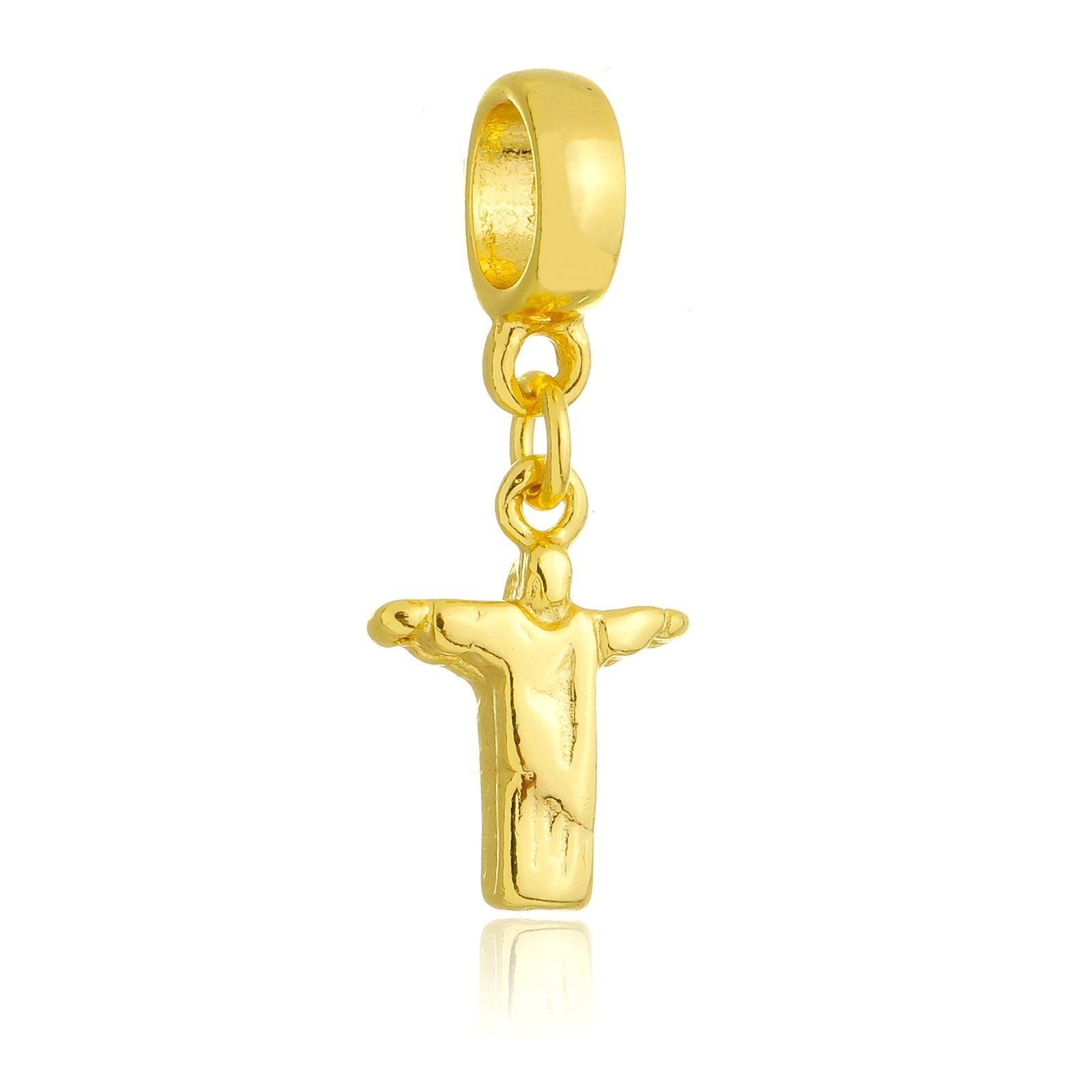 Berloque Cristo Redentor Banhado a Prata 925