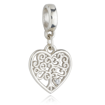 Berloque Arvore da Vida Strass Banhado a Prata 925