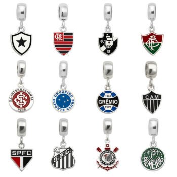 Berloques Times de Futebol Banhado a Prata 925